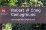 Robert W Craig Campground Sign