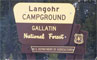 Langohr Campground Sign