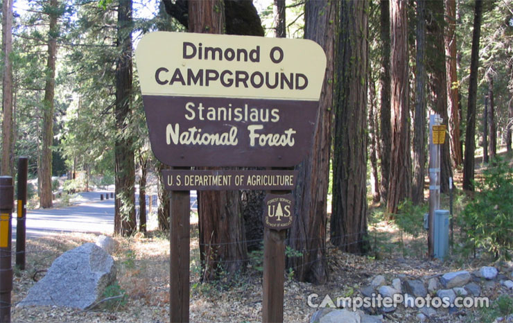 Dimond O Campground Sign