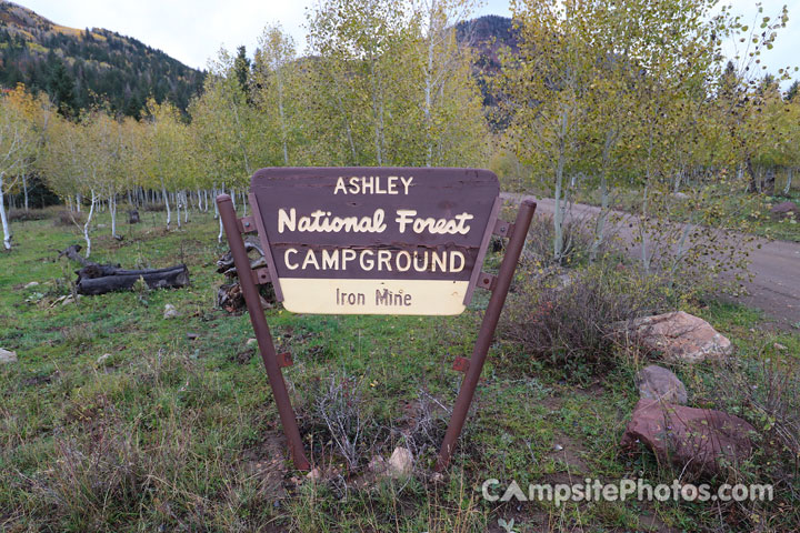 Iron Mine Campground Sign