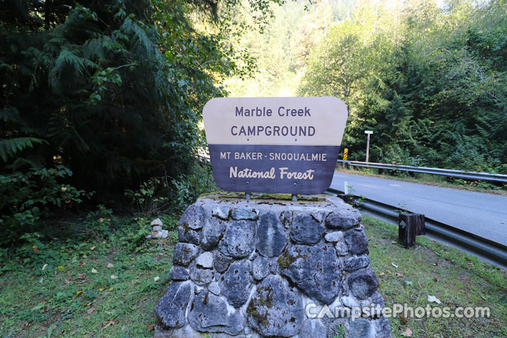 Marble Creek Campground Sign
