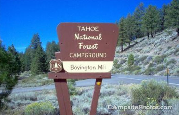 Boyington Mill Campground Sign