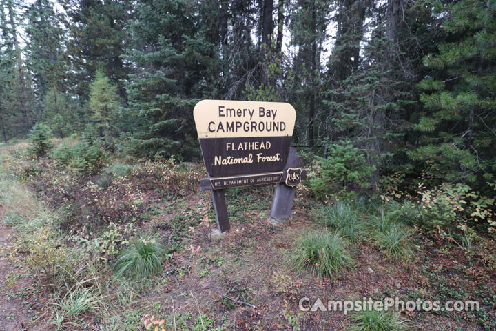 Emery Bay Campground Sign