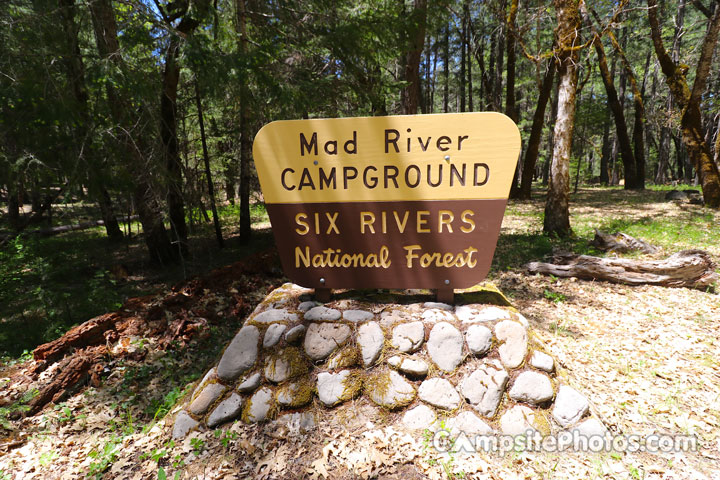Mad River Campground Sign