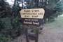 Ruedi Creek Marina Campground Sign