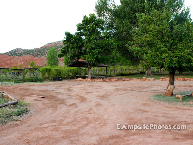 Capitol Reef NP Group Camping Parking Area