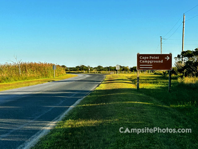 Cape Point Campground Entrance Sign