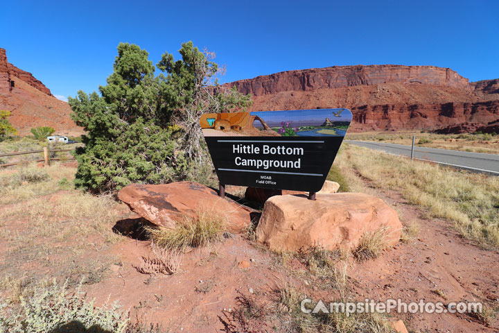 Hittle Bottom Campground Sign