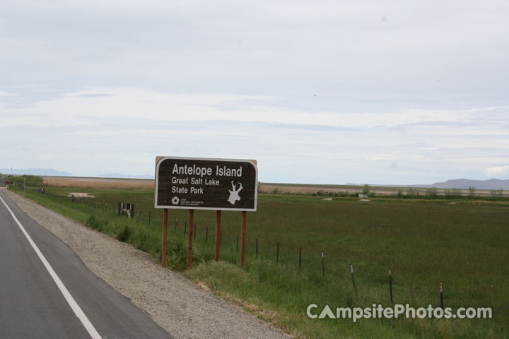 Antelope Island State Park Sign