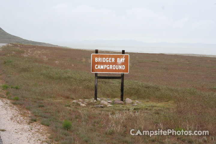 Bridger Bay Campground Sign