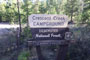 Crescent Creek Campground Sign