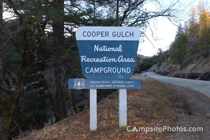 Cooper Gulch Campground Sign