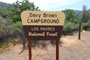 Davy Brown Campground Sign
