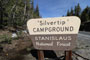 Lake Alpine Silvertip Campground Sign