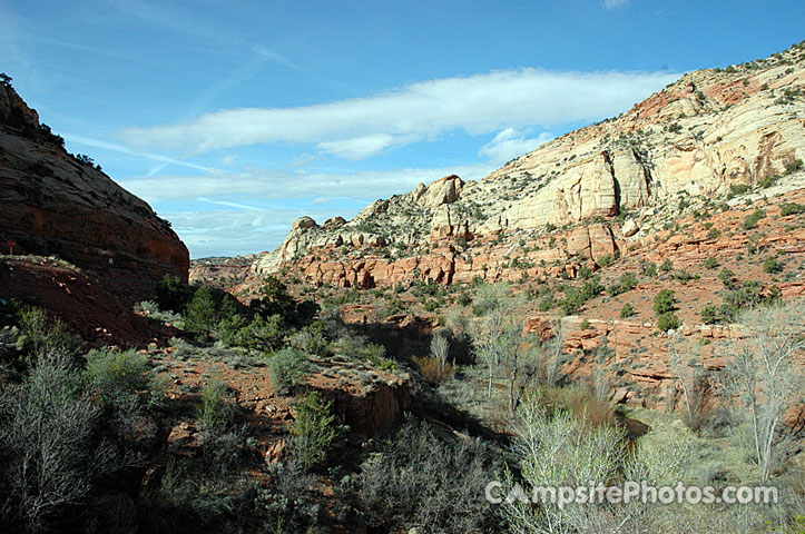 Calf Creek Campground View