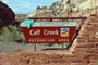 Calf Creek Campground Sign
