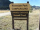 Riverside Park Campground Sign