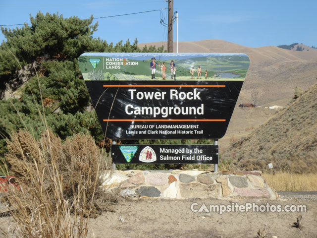 Tower Rock Campground Sign