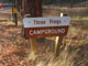 Three Frogs Campground Sign