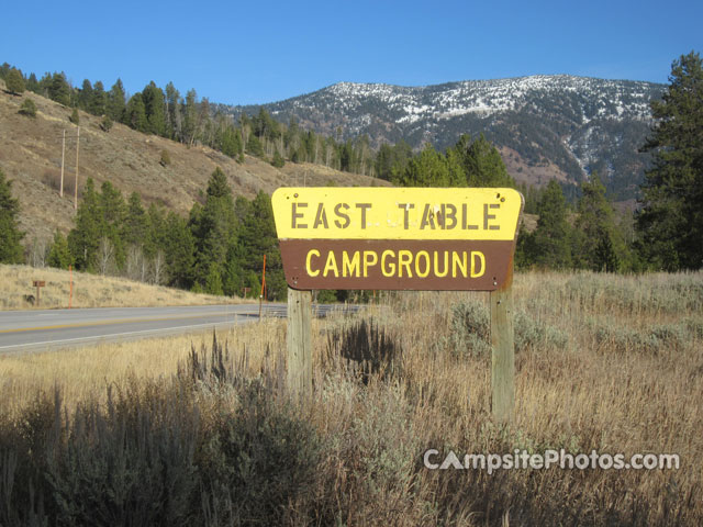 East Table Sign