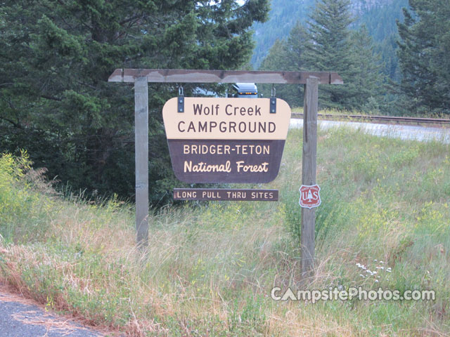 Wolf Creek Campground Sign