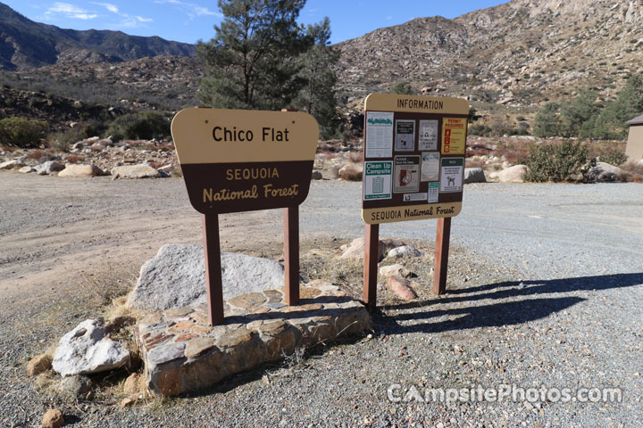 Chico Flat Campground Sign
