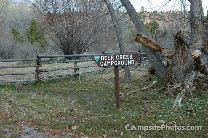 Deer Creek Campground Sign