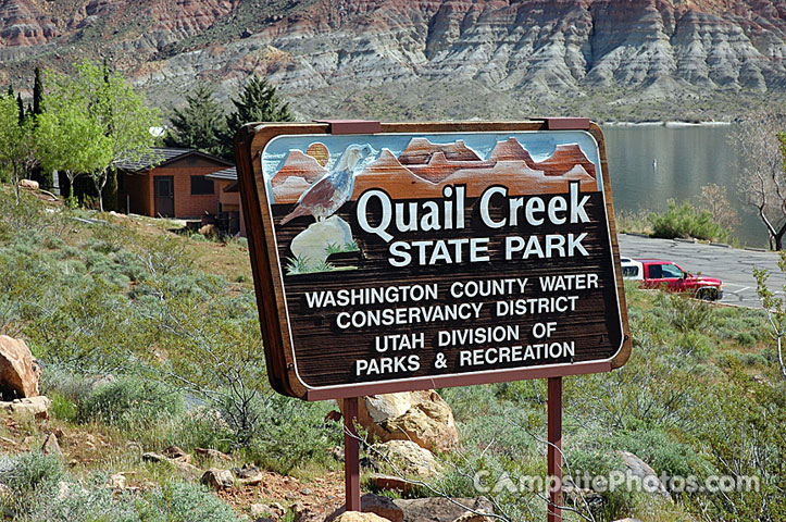 Quail Creek State Park Sign