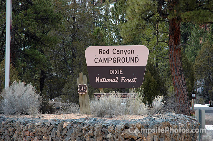 Red Canyon Campground Sign