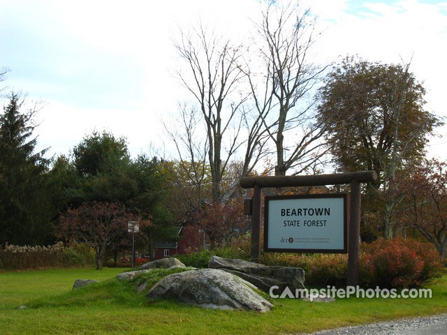 Beartown State Forest Sign