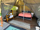 St. Andrews State Park Glamping Tent Interior