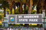 St. Andrews State Park Sign