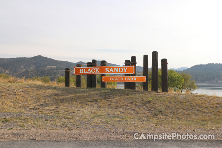 Black Sandy State Park Sign