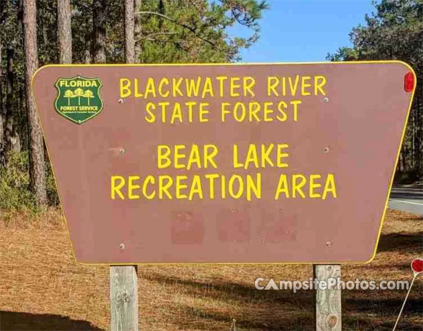Bear Lake Campground Sign