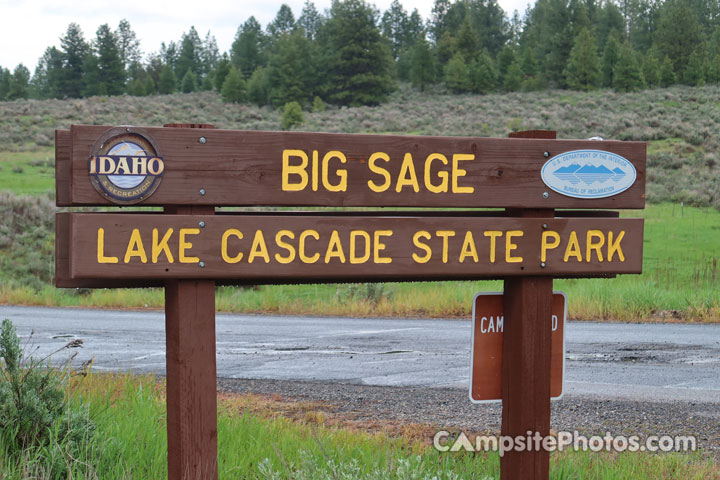 Lake Cascade State Park Big Sage Sign