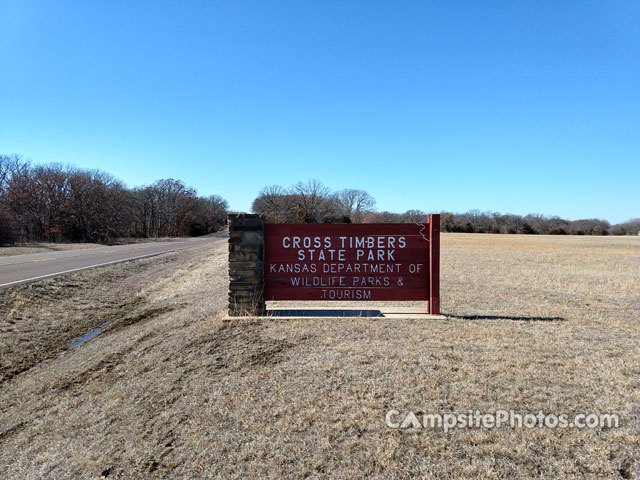 Cross Timbers State Park Sign