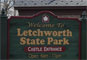 Letchworth State Park Sign