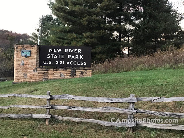 New River State Park Sign