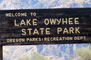 Lake Owyhee State Park Sign