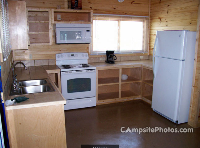 Sea Rim State Park Cabin Kitchen