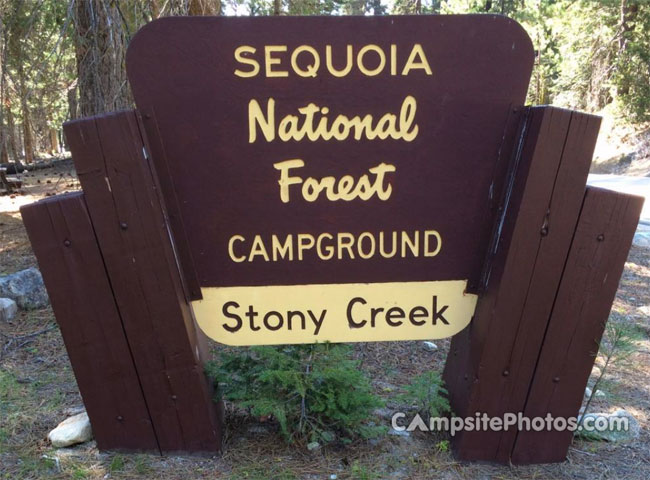 Stony Creek Campground Sign