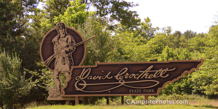 David Crockett State Park Sign