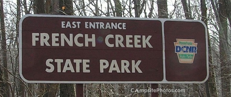 French Creek State Park Sign