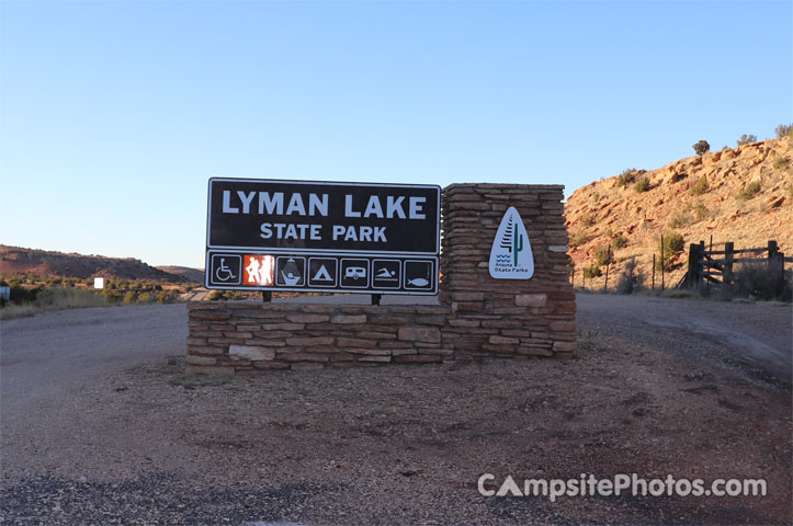 Lyman Lake State Park Sign