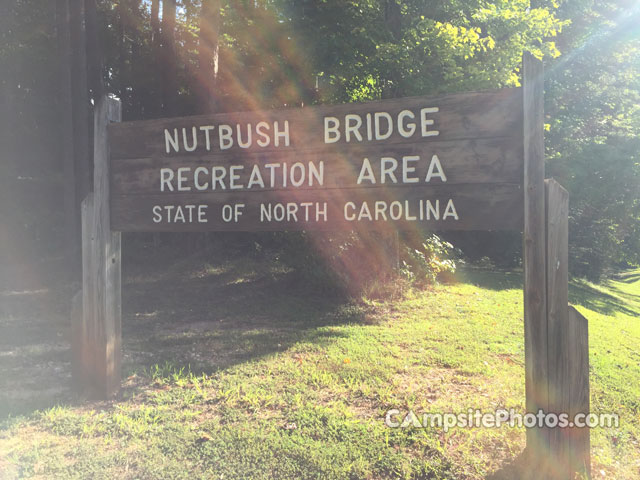 Kerr Lake State Recreation Area - Nutbush Bridge Sign