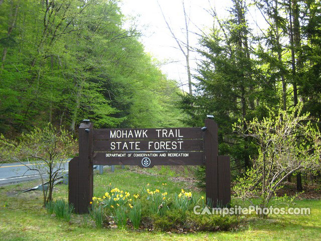 Mohawk Trail State Forest Sign