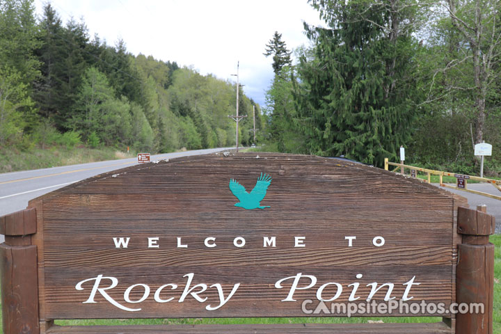 Rocky Point Campground Sign