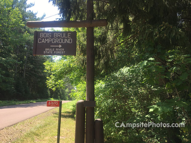 Bois Brule Campground Sign