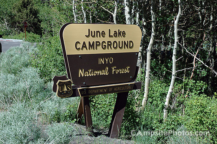 June Lake Sign