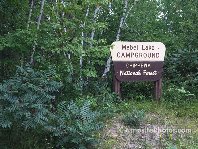 Mabel Lake Campground Sign